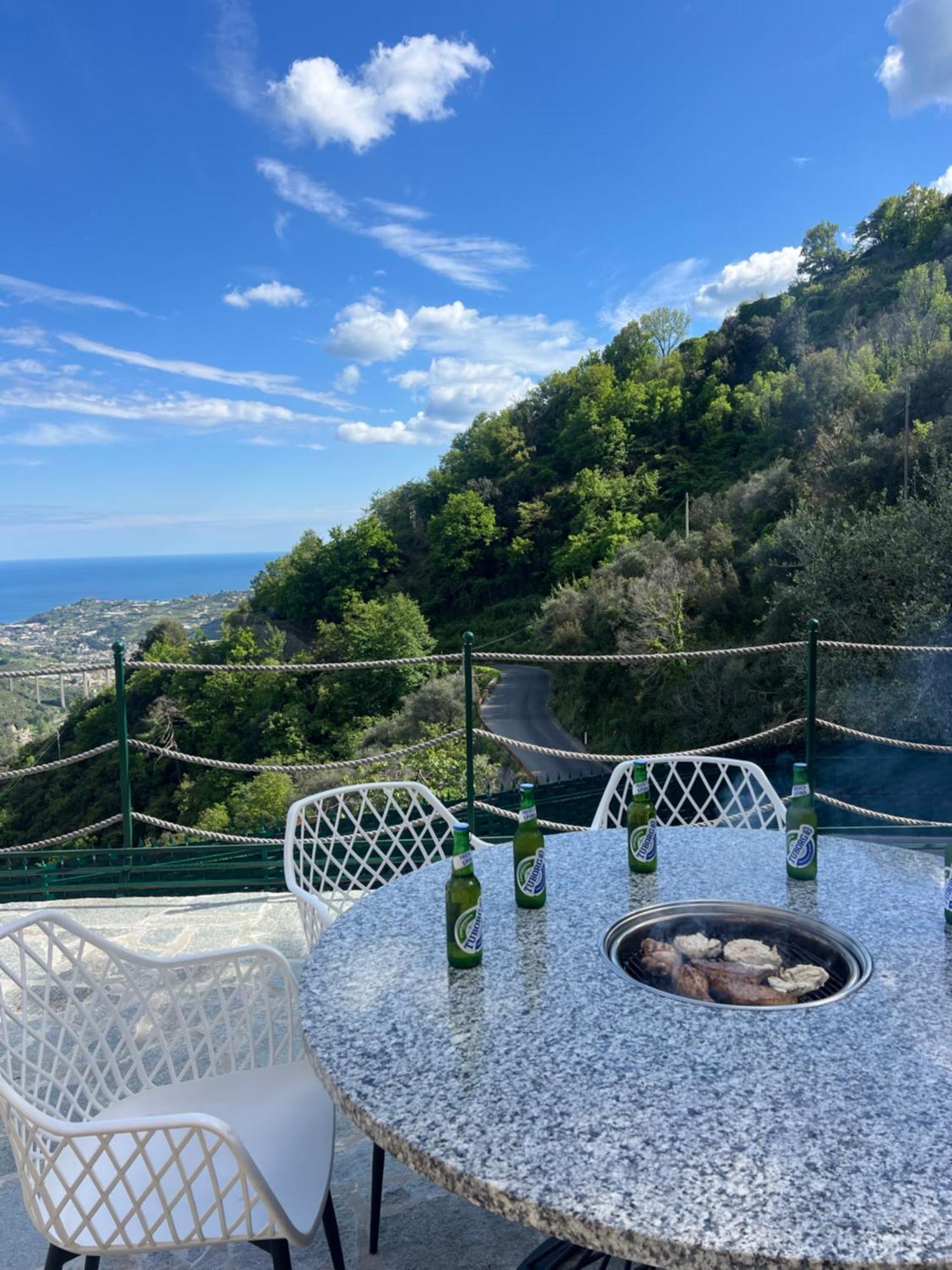 Villa Di Campagna Con Vista Mare 5 Camere Da Letto Pampara Kültér fotó
